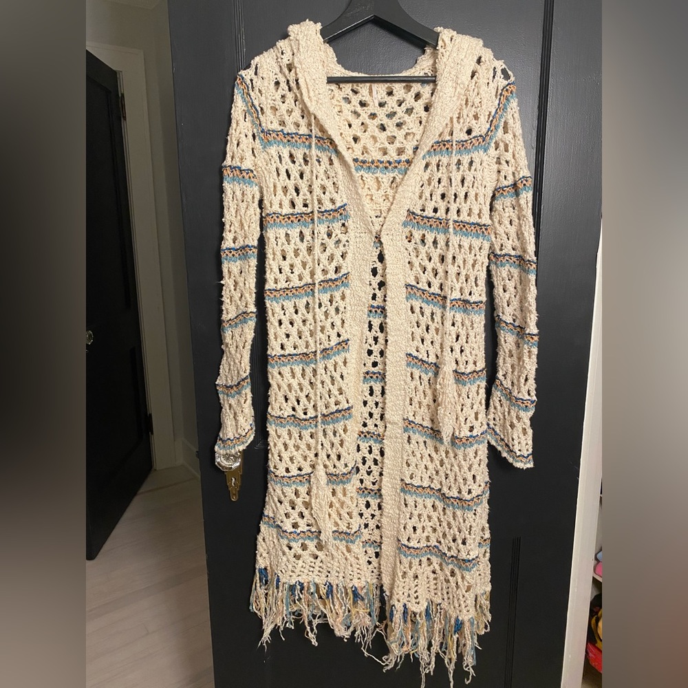Free People Crochet Cardigan